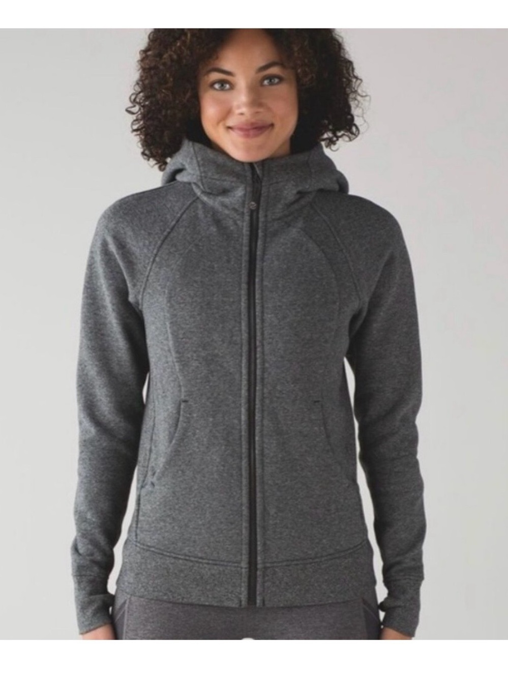 lululemon athletica Full zip Scuba Gray Size 6 Excellent Condition